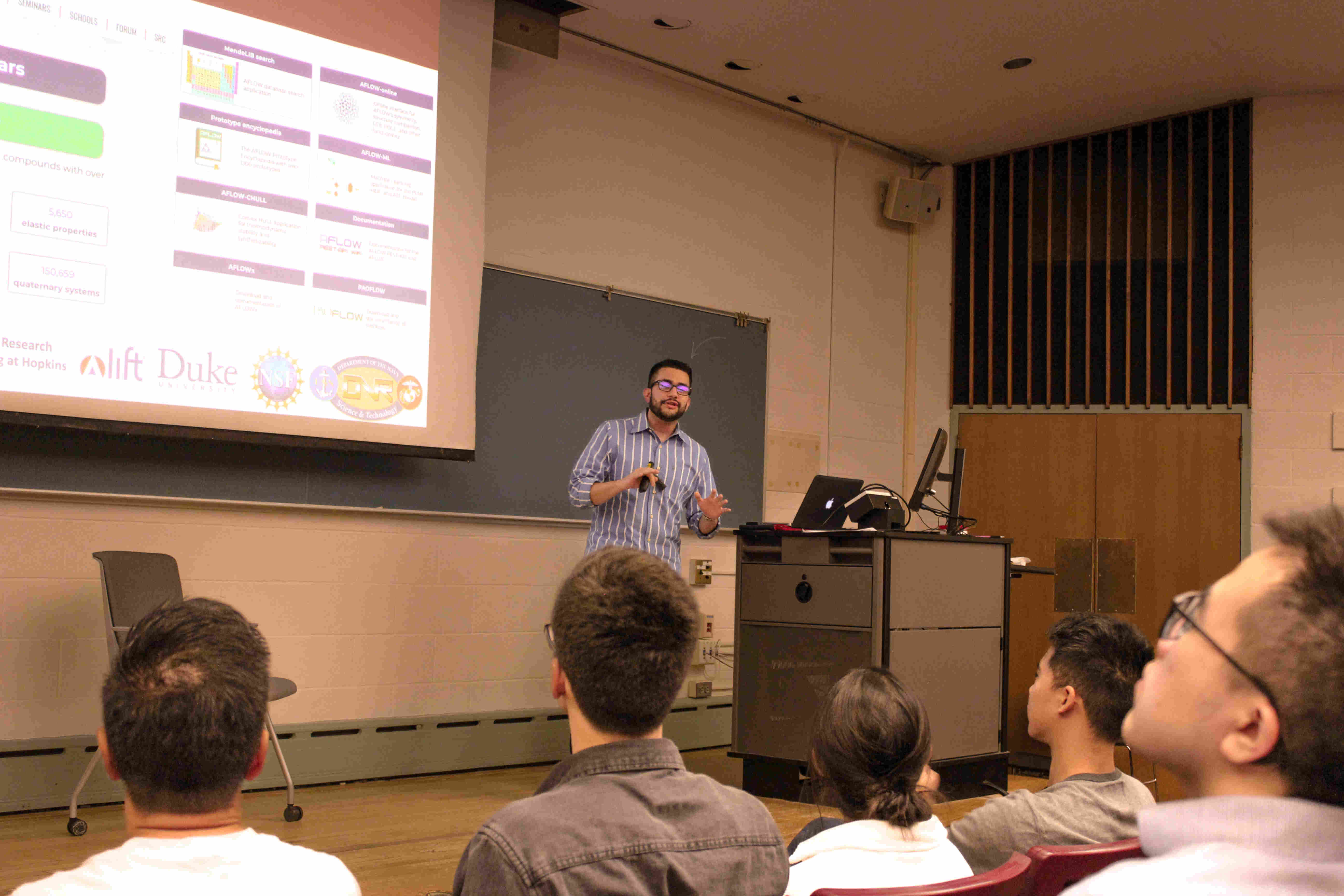 Image for news Prof. Oses presents to JHU's Materials Graduate Society